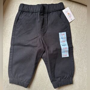 NWT Boy’s Garanimals Woven Pants; Black; Size 3-6 months